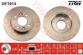 TRW DF1014 - Jgo Discos De Freno