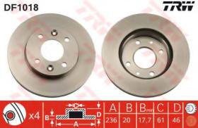 TRW DF1018 - Jgo Discos De Freno