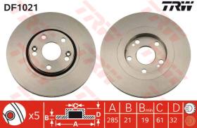 TRW DF1021 - Jgo Discos De Freno