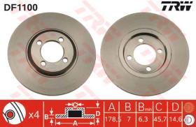 TRW DF1100 - Jgo Discos De Freno