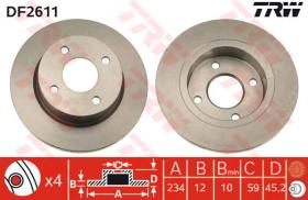 TRW DF2611 - Jgo Discos De Freno