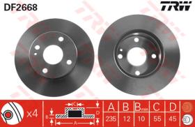 TRW DF2668 - Jgo Discos De Freno