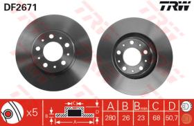 TRW DF2671 - Jgo Discos De Freno