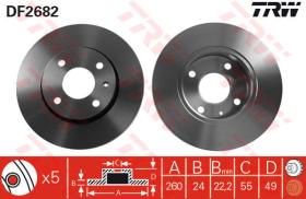 TRW DF2682 - Jgo Discos De Freno