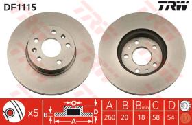 TRW DF1115 - Jgo Discos Freno