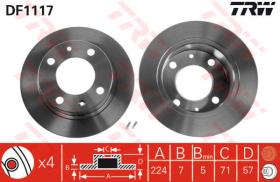 TRW DF1117 - Jgo Discos De Freno