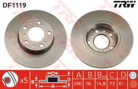 TRW DF1119 - Jgo Discos De Freno