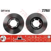 TRW DF1416 - Jgo Discos Freno