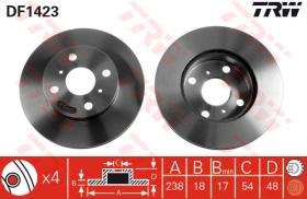 TRW DF1423 - Jgo Discos De Freno