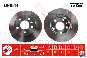 TRW DF1544 - Jgo Discos Freno