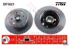 TRW DF1621 - Jgo Discos De Freno