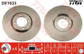 TRW DF1633 - Jgo Discos De Freno