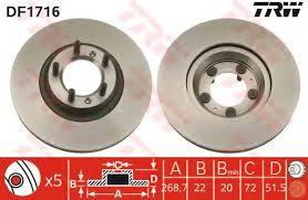 TRW DF1716 - Jgo Discos De Freno