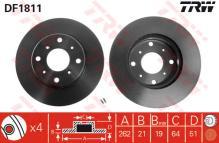 TRW DF1811 - Jgo Discos De Freno