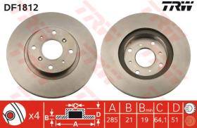 TRW DF1812 - Jgo Discos De Freno