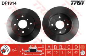TRW DF1814 - Jgo Discos De Freno