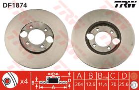TRW DF1874 - Jgo Discos De Freno