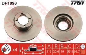 TRW DF1898 - Jgo Discos De Freno