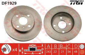 TRW DF1929 - Jgo Discos De Freno