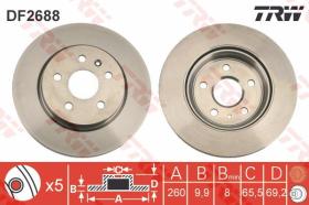 TRW DF2688 - Jgo Discos De Freno