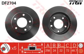 TRW DF2704 - Jgo Discos De Freno