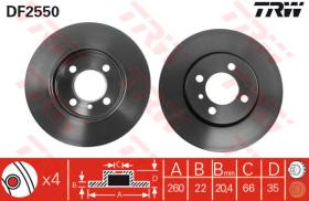 TRW DF2550 - Jgo Discos De Freno