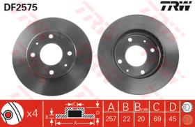 TRW DF2575 - Jgo Discos De Freno