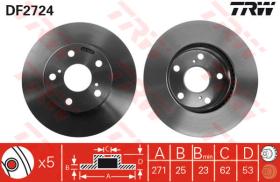 TRW DF2724 - Jgo Discos De Freno