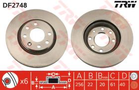 TRW DF2748 - Jgo Discos De Freno