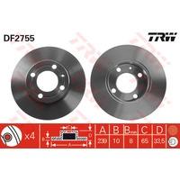 TRW DF2755 - Jgo Discos De Freno