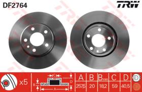 TRW DF2764 - Jgo Discos De Freno