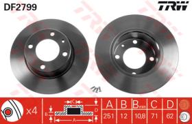 TRW DF2799 - Jgo Discos De Freno