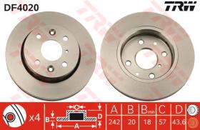 TRW DF4020 - Jgo Discos De Freno