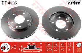 TRW DF4035 - Jgo Discos De Freno