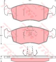 TRW GDB1383 - Pastillas De Freno