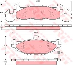 TRW GDB4003 - Pastillas De Freno