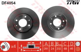 TRW DF4054 - Jgo Discos De Freno