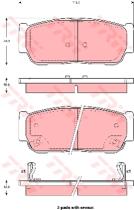 TRW GDB3413 - Pastillas De Freno