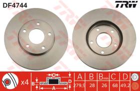 TRW DF4744 - Jgo Discos De Freno