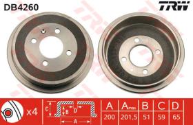 TRW DB4260 - Tambor De Freno