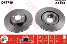 TRW DF1749 - Jgo Discos De Freno