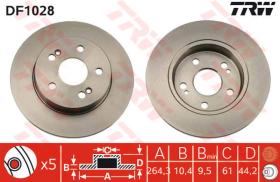 TRW DF1028 - Jgo Discos De Freno