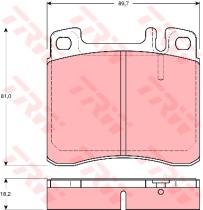 TRW GDB1122 - Pastillas De Freno