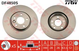 TRW DF4850S - Disco De Freno