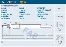 Fae 74219 - Calentador Termoplus