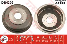 TRW DB4309 - Tambor De Freno