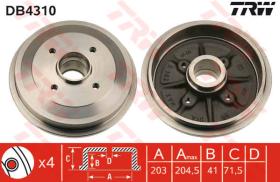 TRW DB4310 - Tambor De Freno