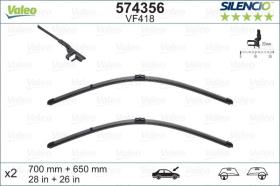 Valeo 574356 - VM418X2 SILENCIO X.TRM 700+650MM