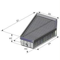 Purflux A1400 - Filtro Aire Volvo