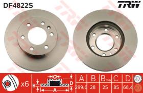 TRW DF4822S - Disco Freno